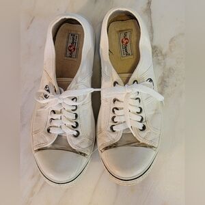 1980s White Canvas Sneakers